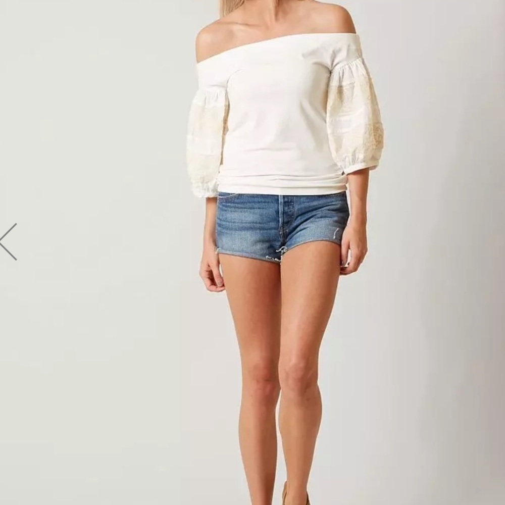 Free People Rock With It  Off-The-Shoulder Top Size XS